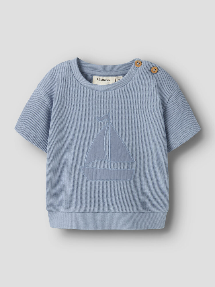 Lil ' Atelier Lil ' Atelier | NBMHARUN SS LOOSE SWEAT LIL | Dusty Blue