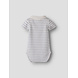 Lil ' Atelier Lil ' Atelier | NBMHALDUR SS SLIM BODY LIL | Coconut Milk DUSTY BLUE