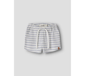 Lil ' Atelier Lil ' Atelier | NBMHALDUR LOOSE SHORTS LIL | Coconut Milk DUSTY BLUE