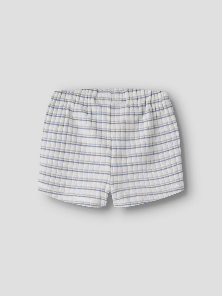 Lil ' Atelier Lil ' Atelier | NBMHALDUR LOOSE SHORTS LIL | Coconut Milk DUSTY BLUE