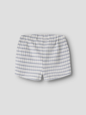 Lil ' Atelier Lil ' Atelier | NBMHALDUR LOOSE SHORTS LIL | Coconut Milk DUSTY BLUE