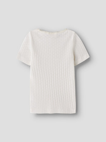 Lil ' Atelier Lil ' Atelier | NMFHALDIS SS SLIM TOP LIL | Coconut Milk
