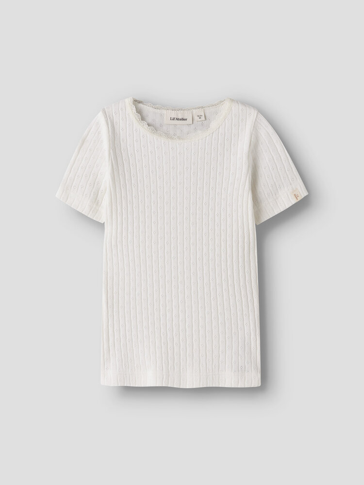 Lil ' Atelier Lil ' Atelier | NMFHALDIS SS SLIM TOP LIL | Coconut Milk