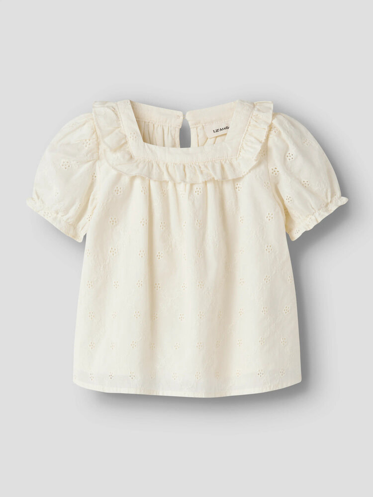Lil ' Atelier Lil ' Atelier | NMFHOSA SS LOOSE SHIRT LIL | Coconut Milk