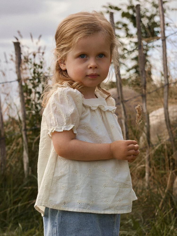 Lil ' Atelier Lil ' Atelier | NMFHOSA SS LOOSE SHIRT LIL | Coconut Milk