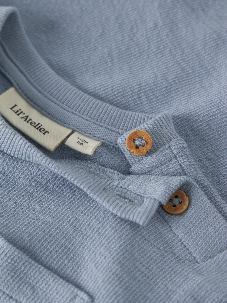 Lil ' Atelier Lil ' Atelier | NBMDIAS LOP SS LOOSE SWEAT LIL | Dusty Blue