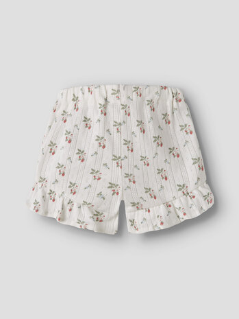 Lil ' Atelier Lil ' Atelier | NBFRACHELLO LOOSE SHORTS LIL | Coconut Milk STRAWBERRY