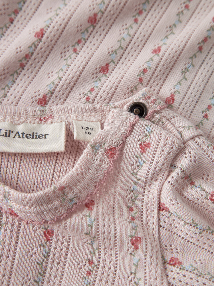 Lil ' Atelier Lil ' Atelier | NBFRACHELLO DUNA SS SLIM BODY LIL | Morganite FLOWER