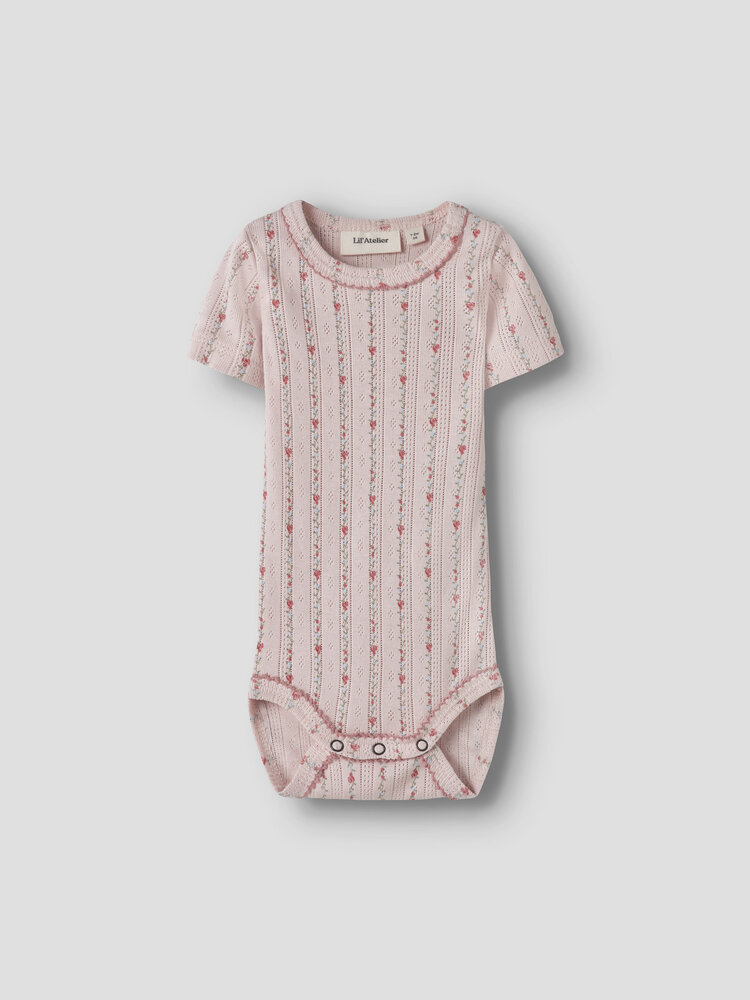 Lil ' Atelier Lil ' Atelier | NBFRACHELLO DUNA SS SLIM BODY LIL | Morganite FLOWER