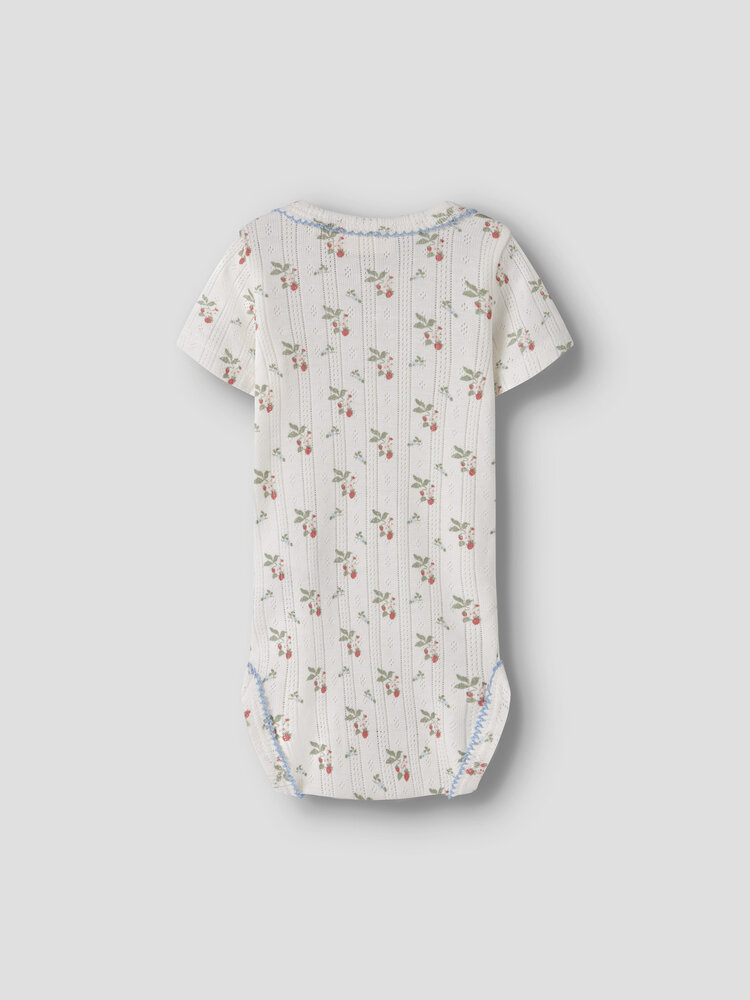 Lil ' Atelier Lil ' Atelier | NBFRACHELLO DUNA SS SLIM BODY LIL | Coconut Milk STRAWBERRY