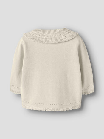 Lil ' Atelier Lil ' Atelier | NBFHAO LS KNIT CARD LIL | Coconut Milk