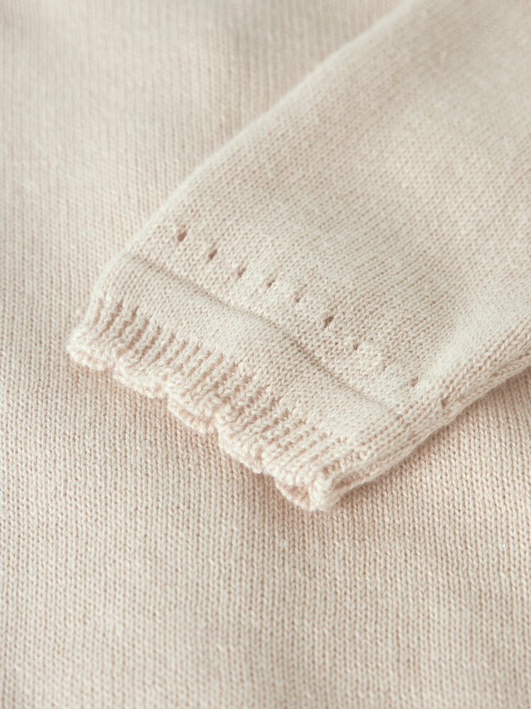 Lil ' Atelier Lil ' Atelier | NBFHAO LS KNIT CARD LIL | Coconut Milk
