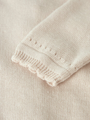 Lil ' Atelier Lil ' Atelier | NBFHAO LS KNIT CARD LIL | Coconut Milk