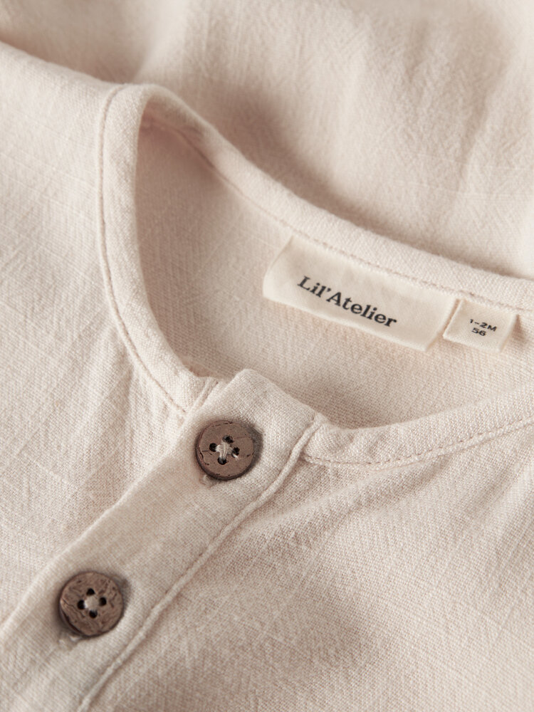 Lil ' Atelier Lil ' Atelier | NBMFREDDIE LS LOOSE BODY SHIRT LIL | Coconut Milk