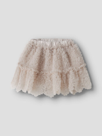 Lil ' Atelier Lil ' Atelier | NMFFAUNA TULLE SKIRT LIL | Pumice Stone