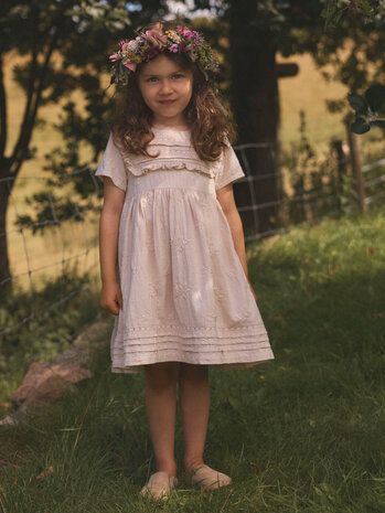 Lil ' Atelier Lil ' Atelier | NMFFERONIA SS LOOSE DRESS LIL | Pumice Stone