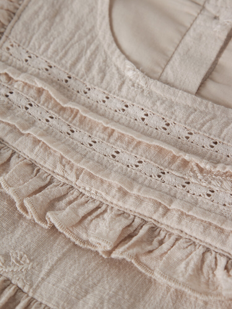 Lil ' Atelier Lil ' Atelier | NMFFERONIA SS LOOSE DRESS LIL | Pumice Stone