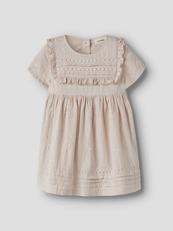 Lil ' Atelier Lil ' Atelier | NMFFERONIA SS LOOSE DRESS LIL | Pumice Stone