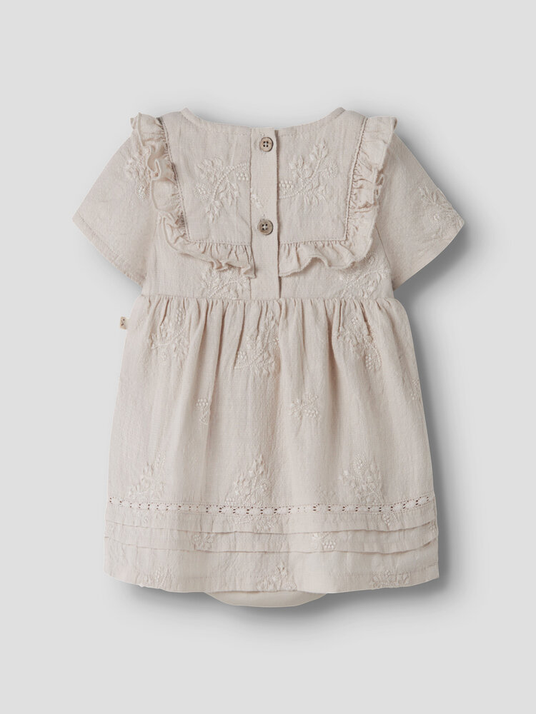 Lil ' Atelier Lil ' Atelier | NBFFERONIA SS LOOSE BODY DRESS LIL | Pumice Stone