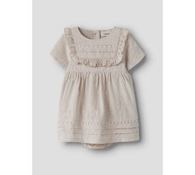 Lil ' Atelier Lil ' Atelier | NBFFERONIA SS LOOSE BODY DRESS LIL | Pumice Stone