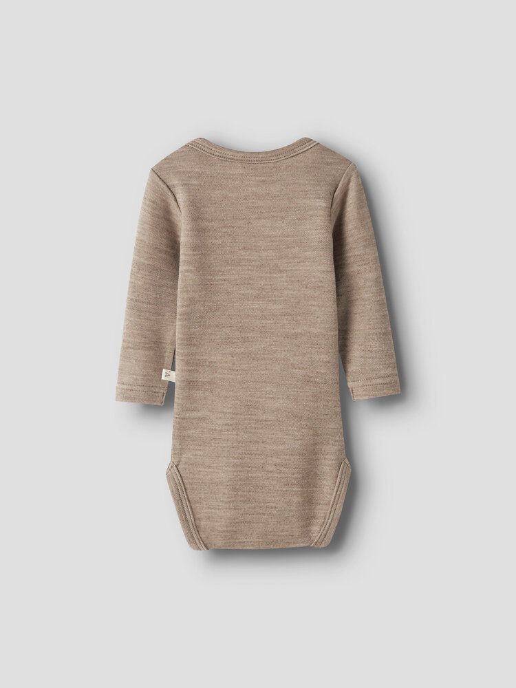 Lil ' Atelier Lil ' Atelier | NBNNILO WO/MO LS SLIM BODY LIL | Sepia Tint MELANGE