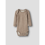 Lil ' Atelier Lil ' Atelier | NBNNILO WO/MO LS SLIM BODY LIL | Sepia Tint MELANGE