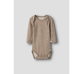 Lil ' Atelier Lil ' Atelier | NBNNILO WO/MO LS SLIM BODY LIL | Sepia Tint MELANGE