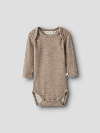 Lil ' Atelier Lil ' Atelier | NBNNILO WO/MO LS SLIM BODY LIL | Sepia Tint MELANGE