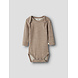 Lil ' Atelier Lil ' Atelier | NBNNILO WO/MO LS SLIM BODY LIL | Sepia Tint MELANGE