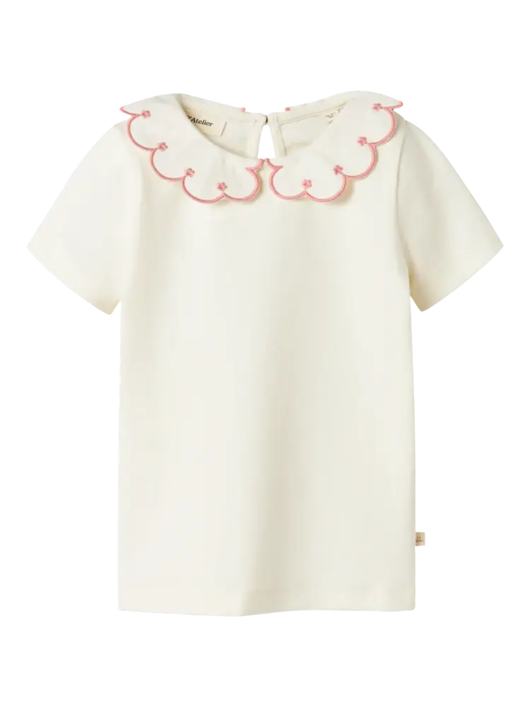 Lil ' Atelier Lil ' Atelier | NMFFUNDO SS SLIM TOP LIL | Coconut Milk ROSE TAN