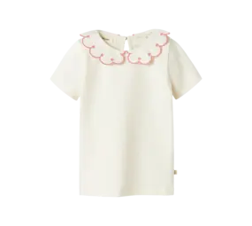 Lil ' Atelier Lil ' Atelier | NMFFUNDO SS SLIM TOP LIL | Coconut Milk ROSE TAN