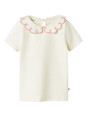 Lil ' Atelier Lil ' Atelier | NMFFUNDO SS SLIM TOP LIL | Coconut Milk ROSE TAN