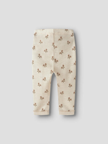 Lil ' Atelier Lil ' Atelier | NBFNALU WO/MO SLIM LEGGING LIL NOOS | Turtledove FLOWER