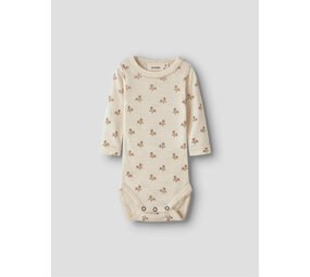 Lil ' Atelier Lil ' Atelier | NBFNALU LS WO/MO SLIM BODY LIL NOOS | Turtledove FLOWER