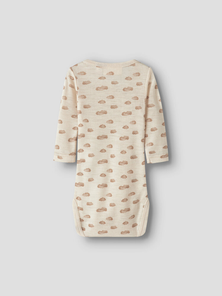 Lil ' Atelier Lil ' Atelier | NBNNALU WO/MO LS SLIM WRAP BODY LIL | Turtledove CLOUD