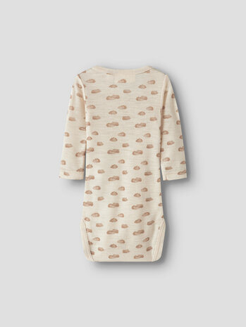 Lil ' Atelier Lil ' Atelier | NBNNALU WO/MO LS SLIM WRAP BODY LIL | Turtledove CLOUD