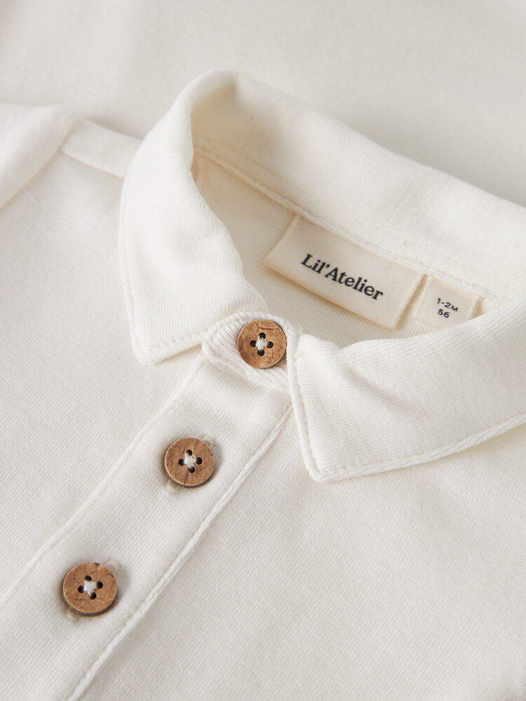 Lil ' Atelier Lil ' Atelier | NBMFUNDO LS SLIM BODY LIL | Coconut Milk