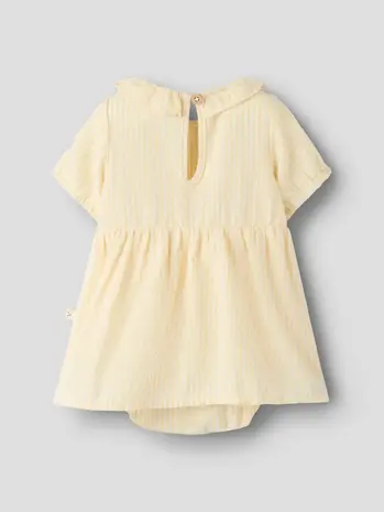 Lil ' Atelier Lil'Atelier | NBFFOLLY SS BODY DRESS LIL | Coconut Milk SAHARA SUN