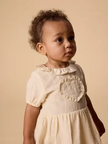 Lil ' Atelier Lil'Atelier | NBFFOLLY SS BODY DRESS LIL | Coconut Milk SAHARA SUN