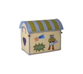 Rice Everyday Magic Rice | Klein Raffia Opberghuis | Blauw | Hero Theme