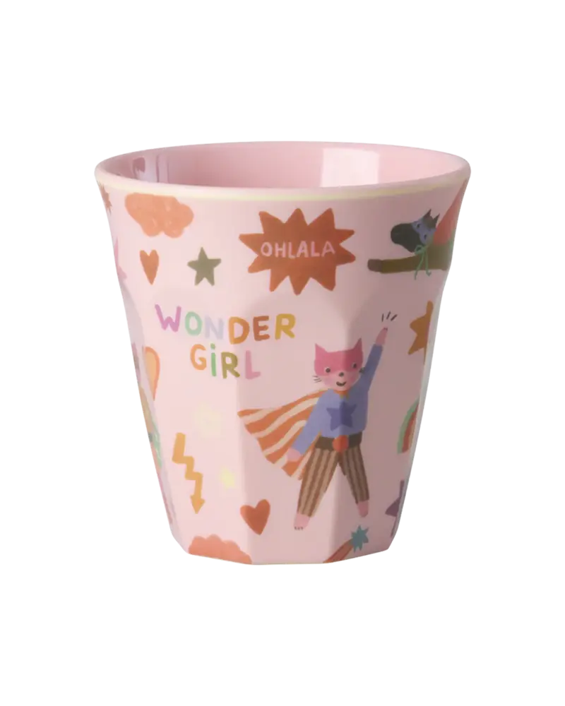 Rice Everyday Magic Rice | Melamine cup Hero Pink print | Medium 250ml