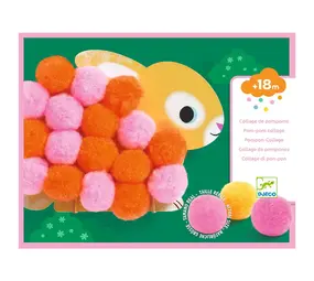 Djeco Djeco | Knutselset | Dieren en pom-pom