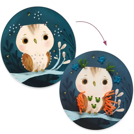 Djeco Djeco | Rijgkaarten | Leren borduren