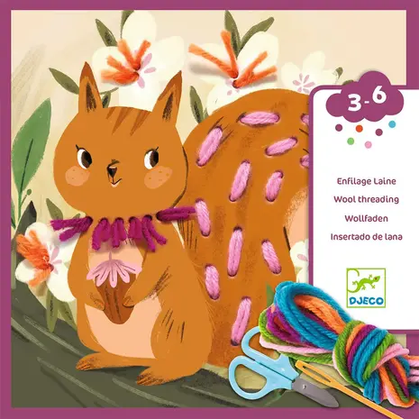 Djeco Djeco | Rijgkaarten | Leren borduren