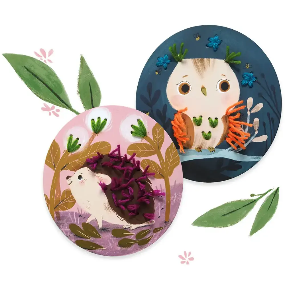 Djeco Djeco | Rijgkaarten | Leren borduren