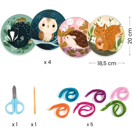 Djeco Djeco | Rijgkaarten | Leren borduren