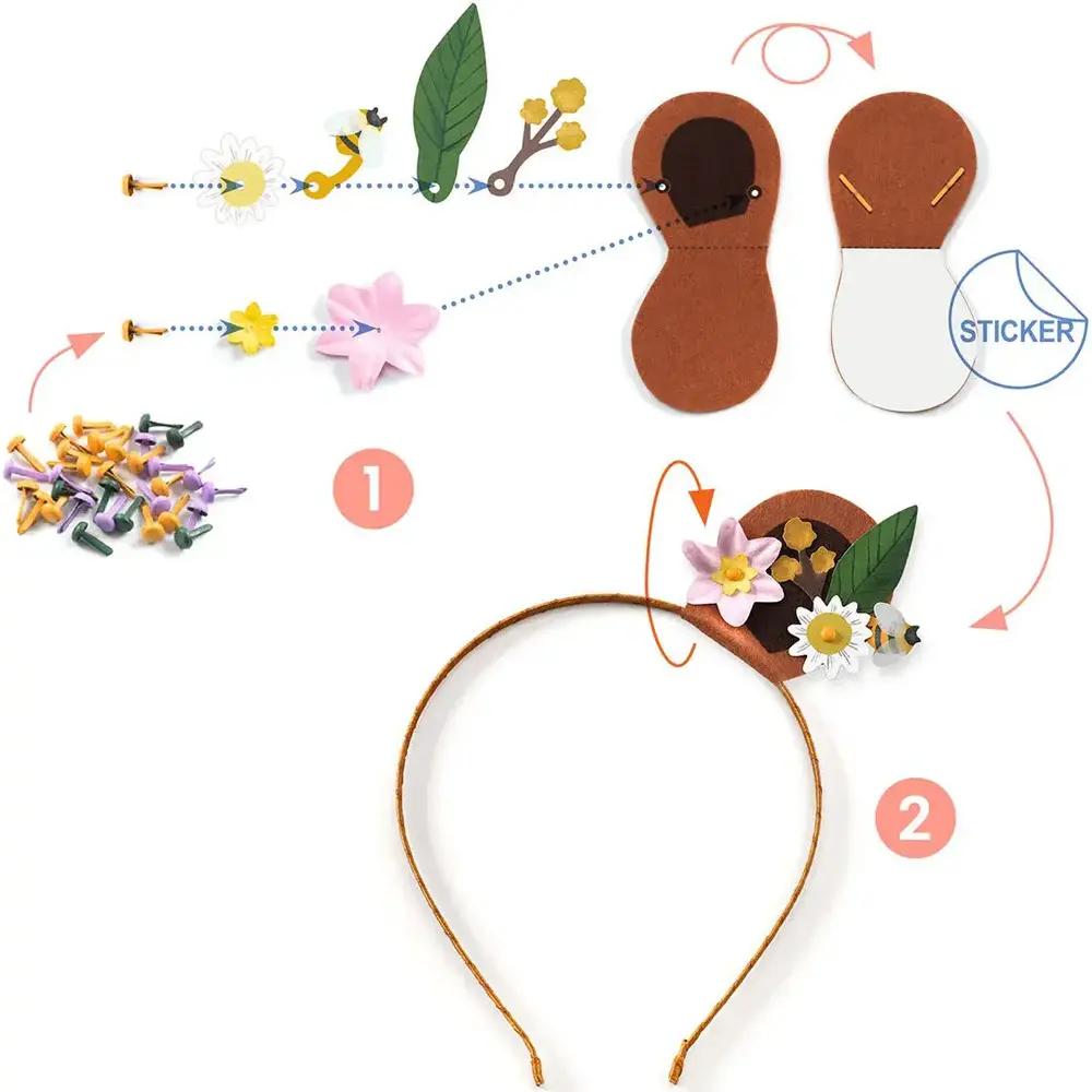 Djeco Djeco | Knutselset DIY | Diadeem maken | Flower Friends