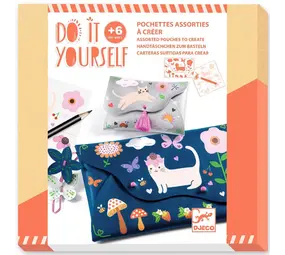 Djeco Djeco | Knutselset DIY | Tas en portemonnee | Vrolijke vrienden