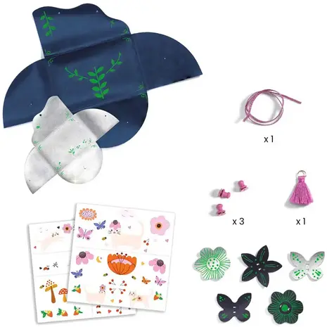 Djeco Djeco | Knutselset DIY | Tas en portemonnee | Vrolijke vrienden