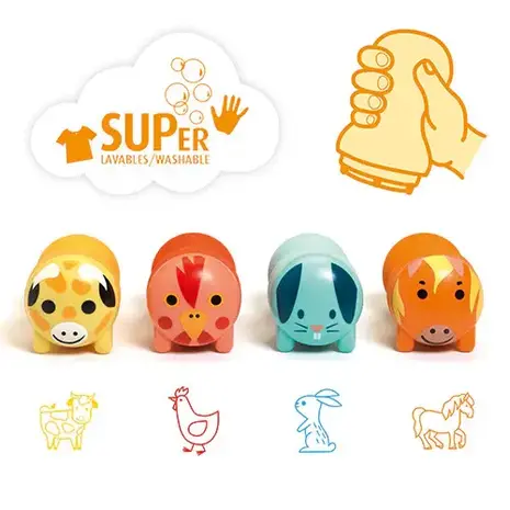 Djeco Djeco | Stempels | Boerderijdieren